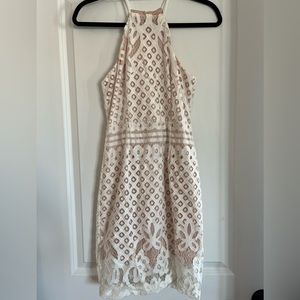 White Lace Pencil Dress